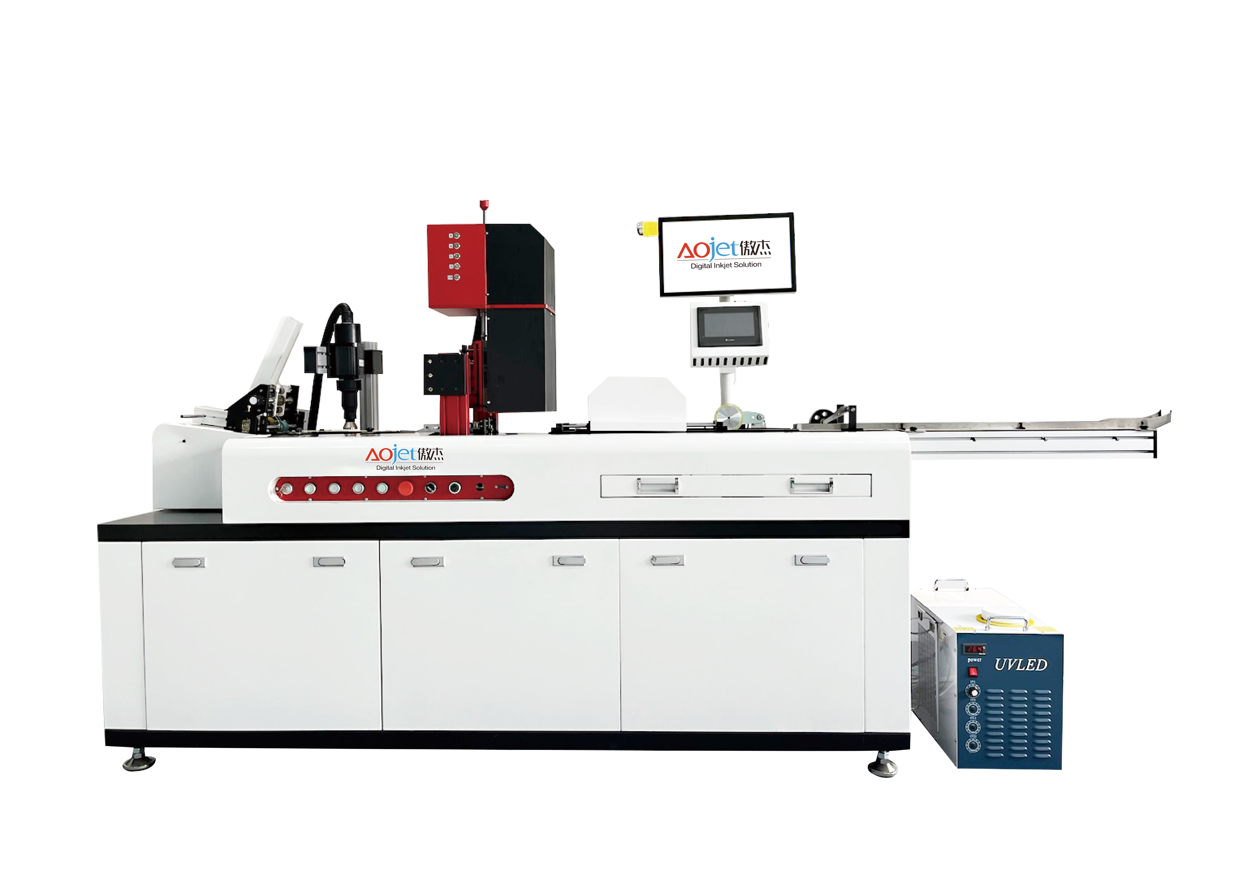 AJ-54DPHigh speed clothing tag UV coding machine